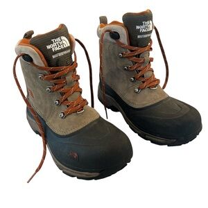 The North Face Heatshield Brown & Black Hiking Boots waterproof with Insulation